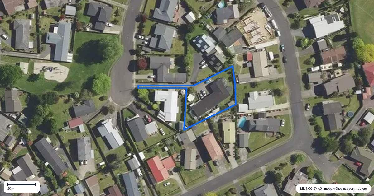 Property context map for 12B Amun Place, Pomare, Rotorua