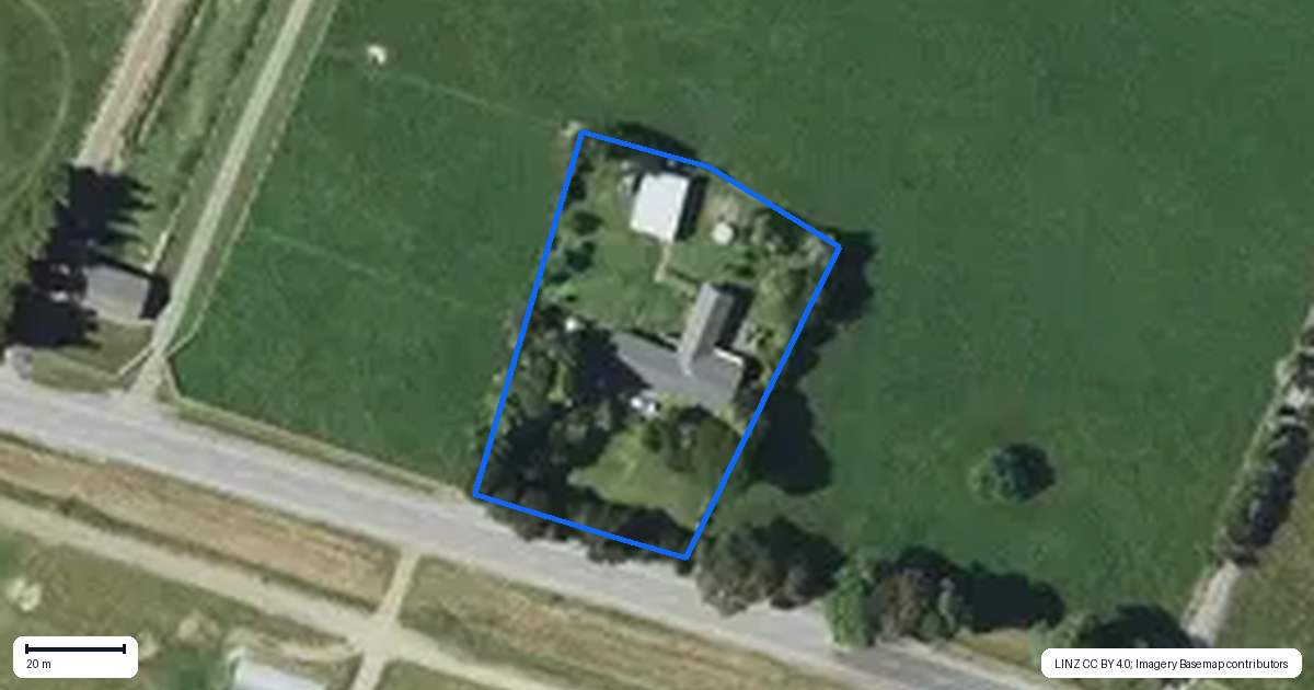 Property context map for 580 Thornton Road, Thornton, Whakatane