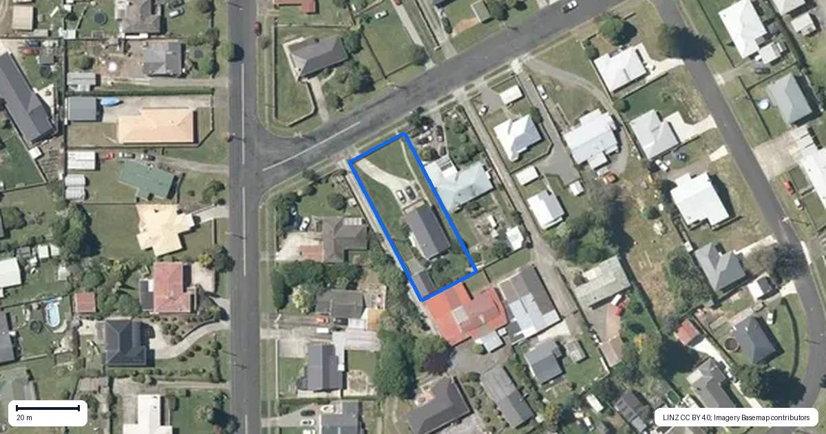 Property context map for 36 Bent Street, Putaruru