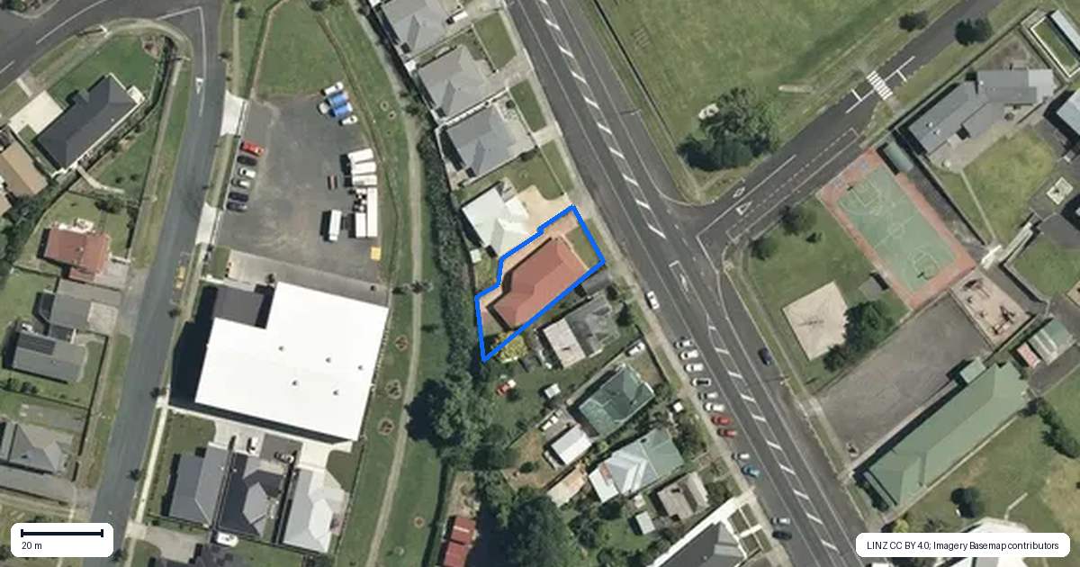 Property context map for 239 Whitaker Street, Te Aroha