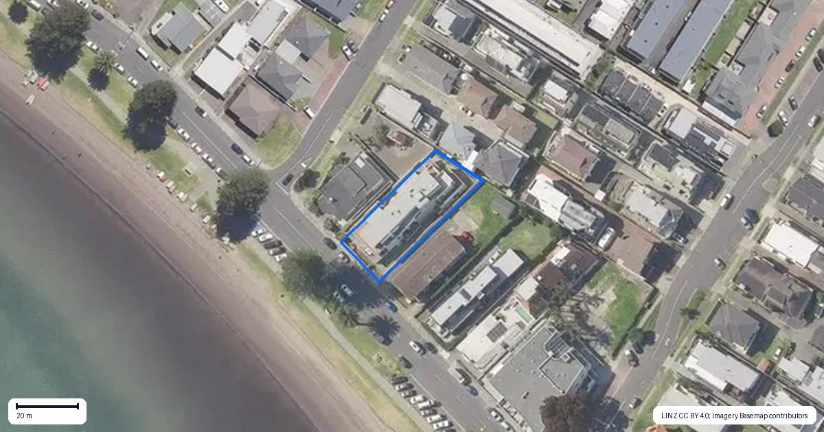 Property context map for 3/11 The Mall, Mount Maunganui