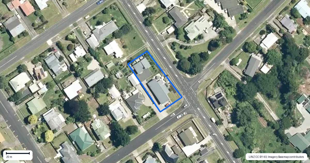 Property context map for 33 Union Street, Waihi
