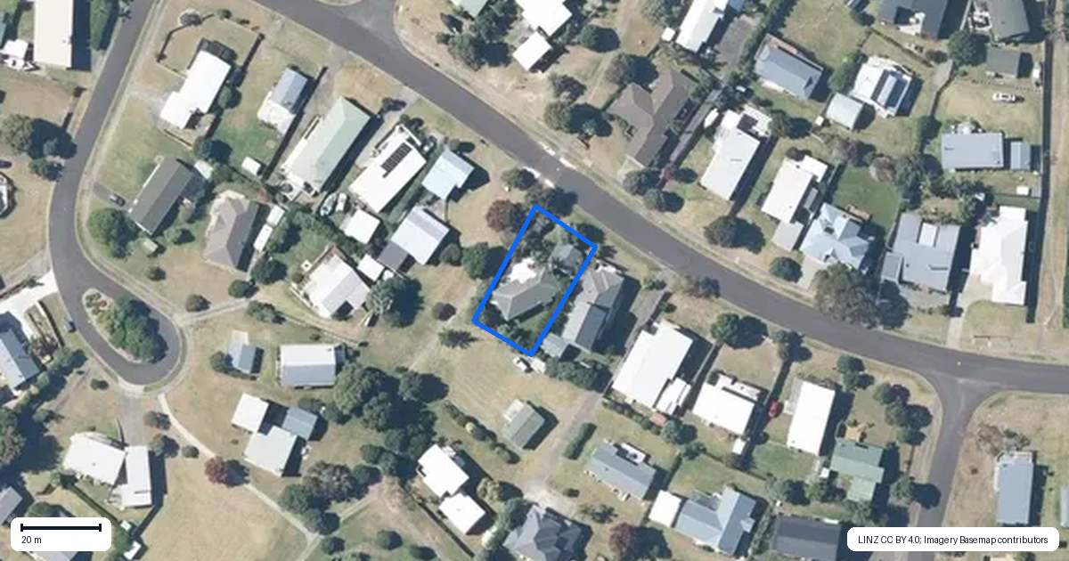 Property context map for 171 Kowhai Avenue, Matarangi, Whitianga