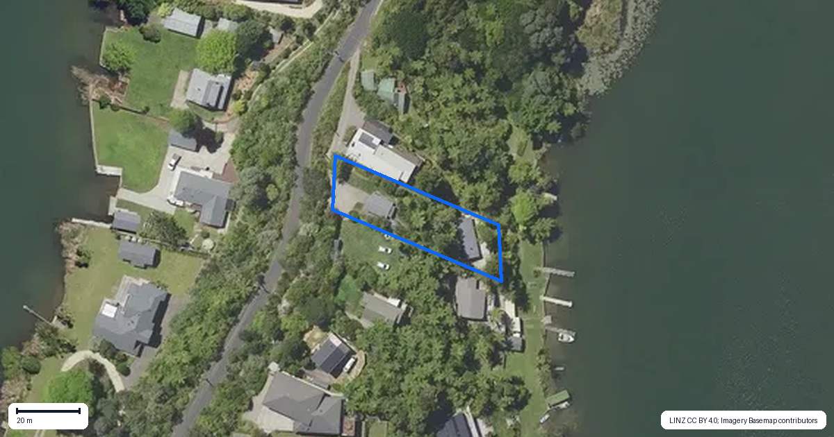 Property context map for 115B Te Akau Road, Okere Falls, Rotorua