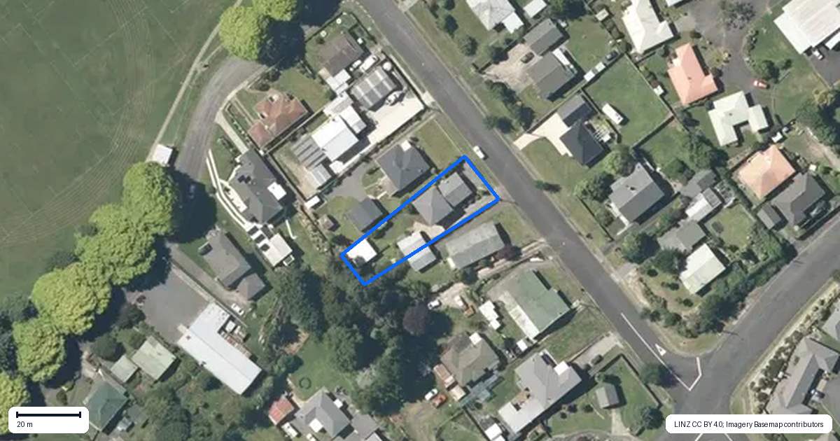 Property context map for 32 Glenshea Street, Putaruru