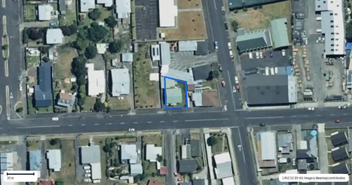 Property context map for 20 Huia Street, Taumarunui