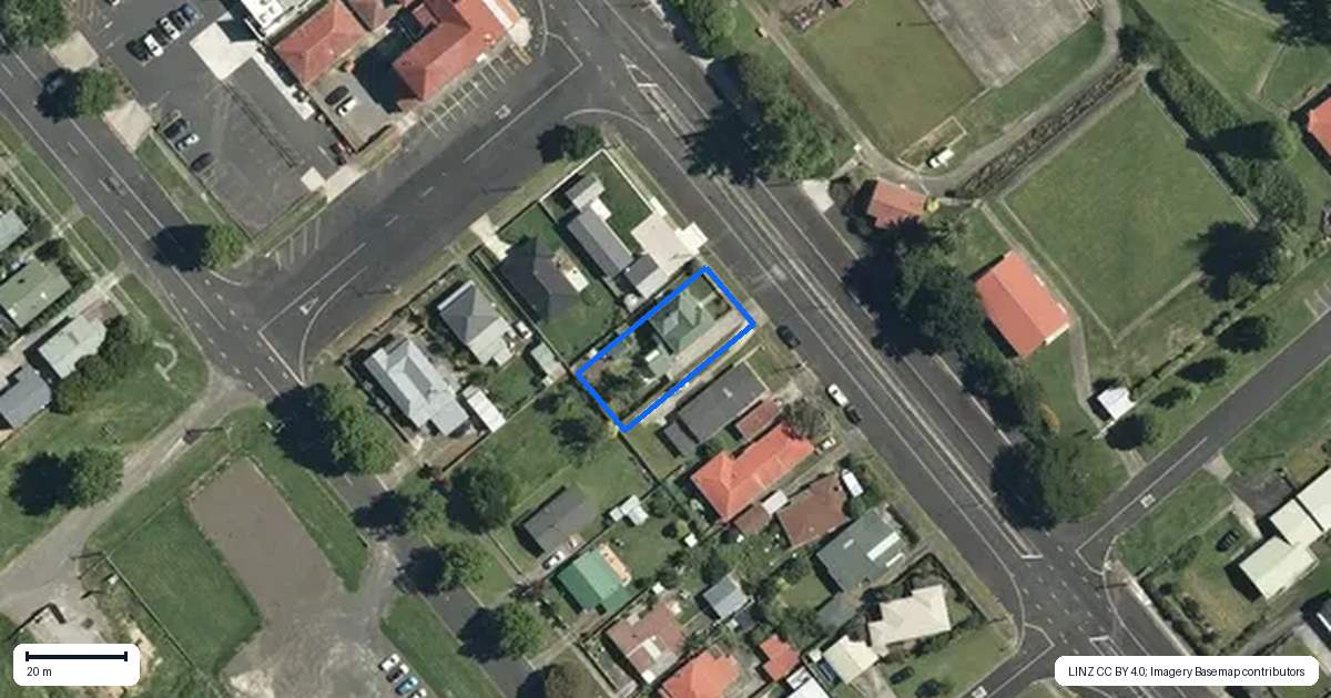 Property context map for 77 Whitaker Street, Te Aroha