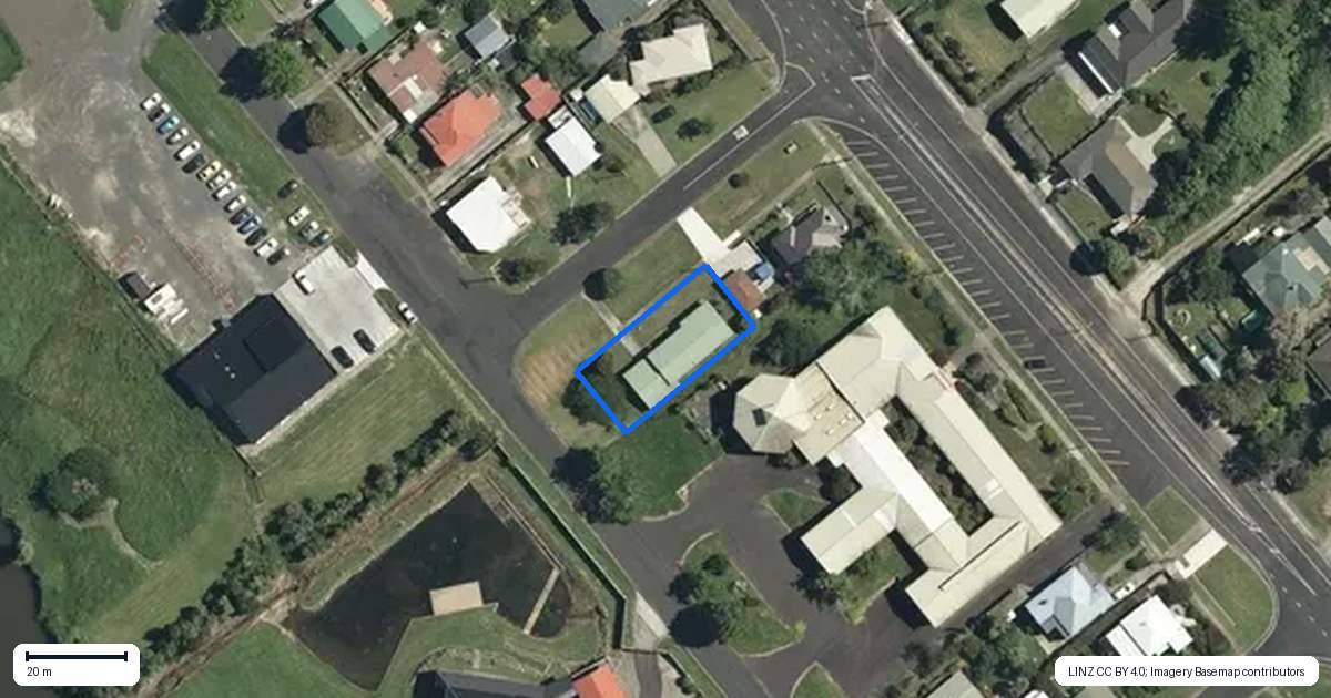 Property context map for 16 Rewi Street, Te Aroha