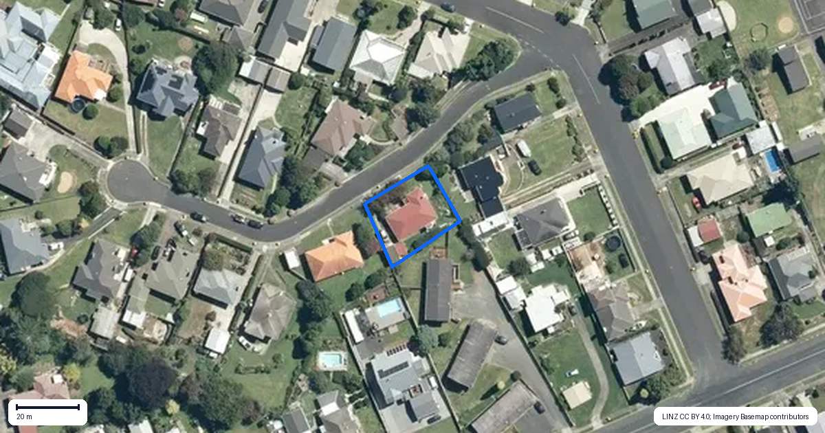 Property context map for 51 Bockett Avenue, Te Awamutu