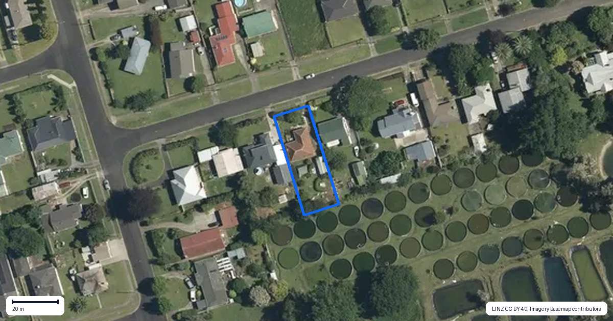 Property context map for 5 Hamilton Street, Te Aroha