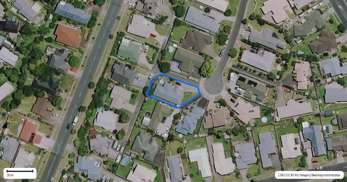 Property context map for 23 Moverley Place, Pukete, Hamilton