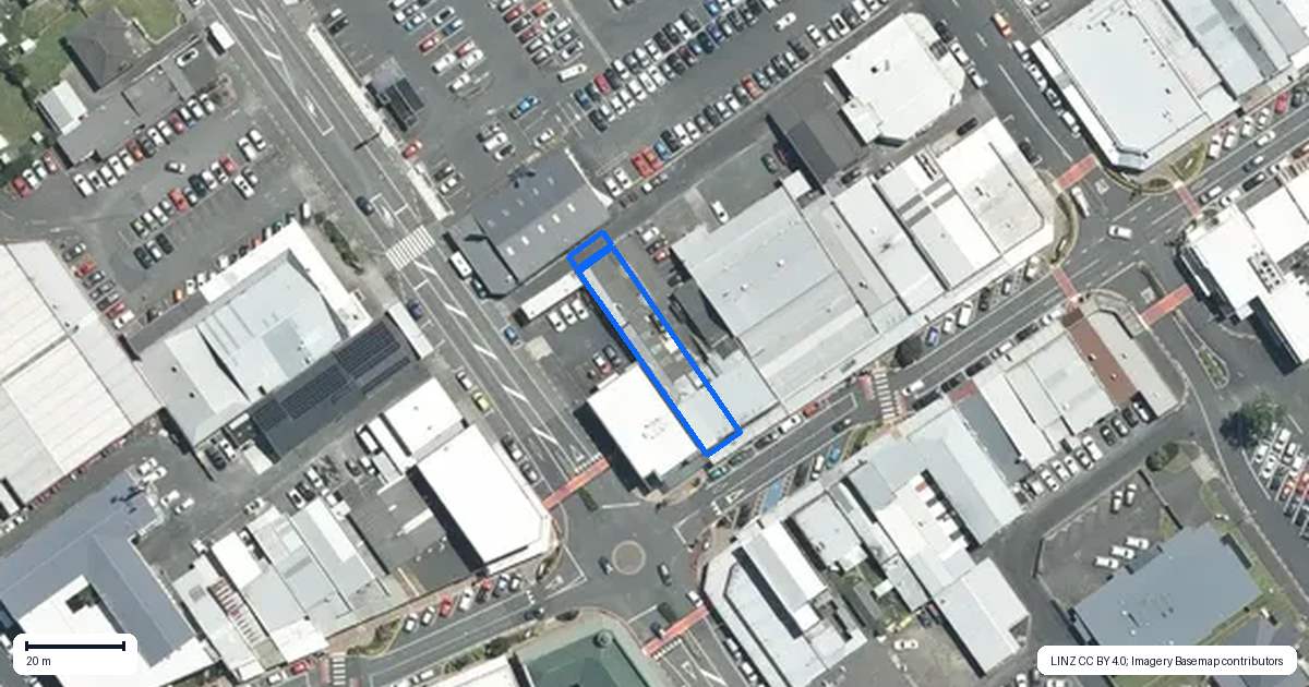 Property context map for 191 Thames Street, Morrinsville