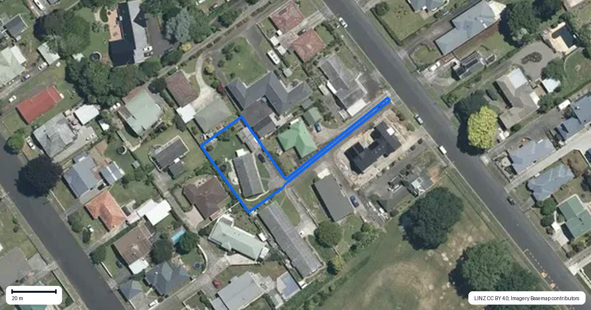 Property context map for 17 Victoria Avenue, Morrinsville