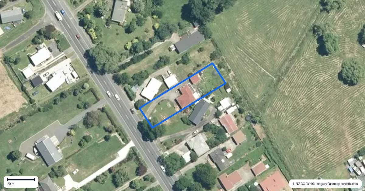 Property context map for 65 Puke Road, Paeroa
