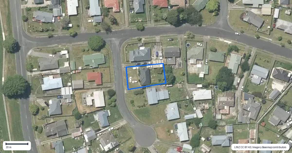 Property context map for 1 Poaka Place, Tokoroa