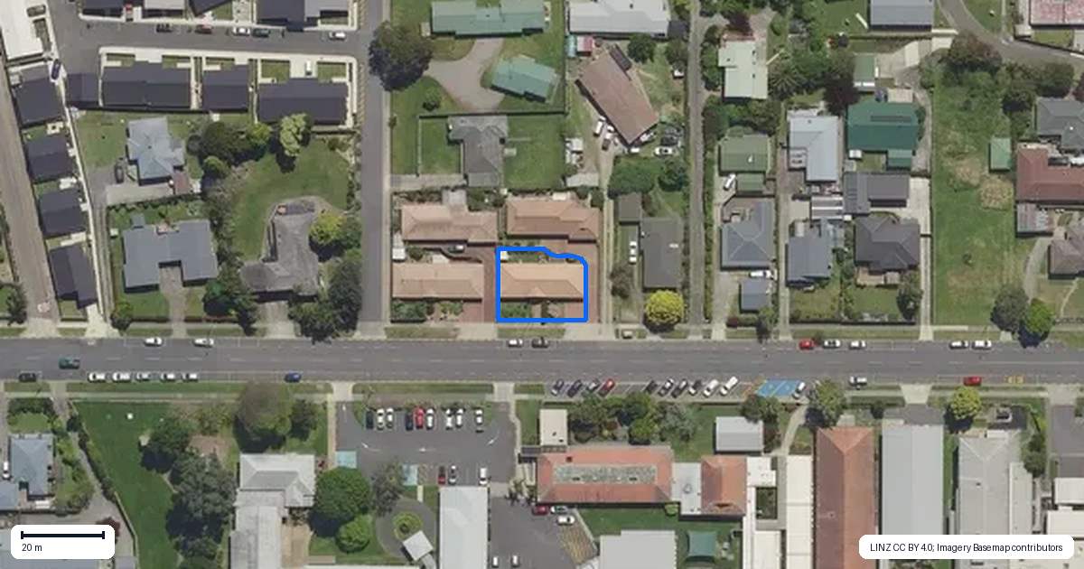 Property context map for 1/48 Stewart Street, Whakatane