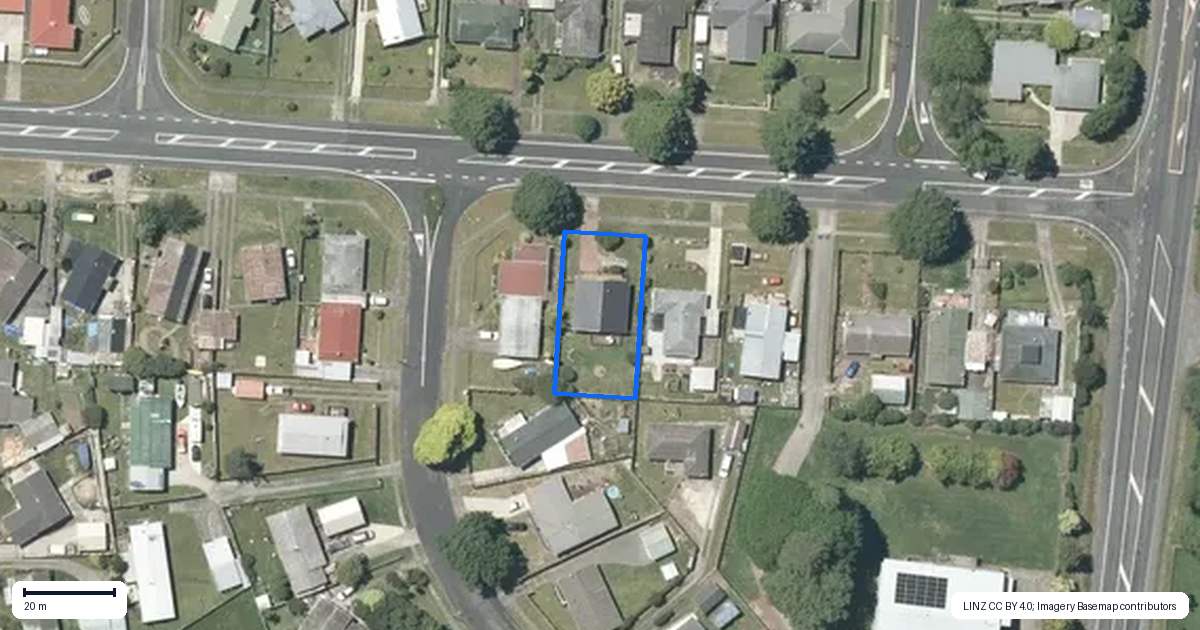 Property context map for 13 East Parkdale Street, Tokoroa