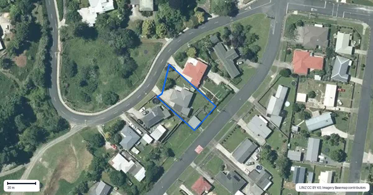 Property context map for 76 Hill Street, Te Kuiti