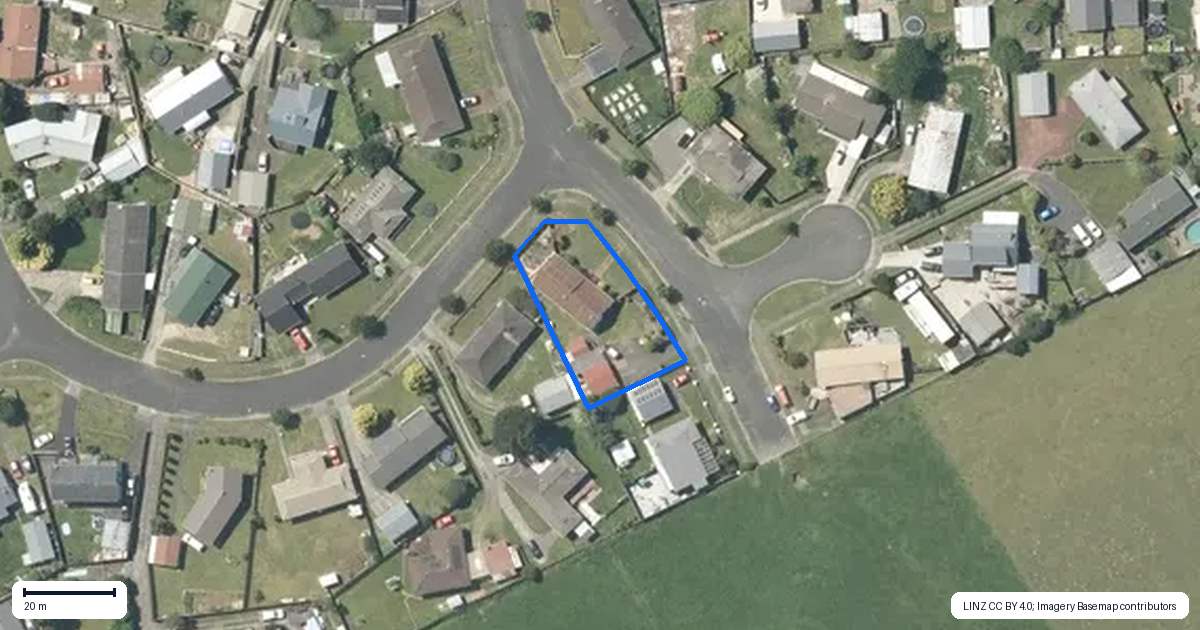 Property context map for 34 Waimate Crescent, Tokoroa