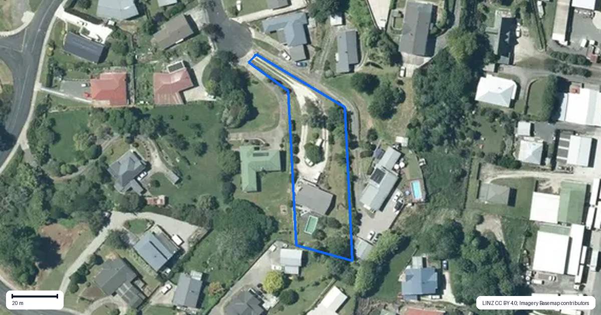 Property context map for 16 Haines Terrace, Te Kuiti