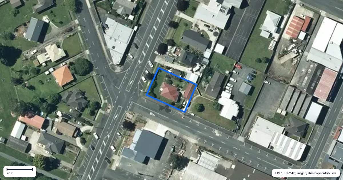 Property context map for 12 Ballance Street, Otorohanga