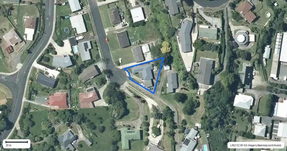Property context map for 17 Haines Terrace, Te Kuiti