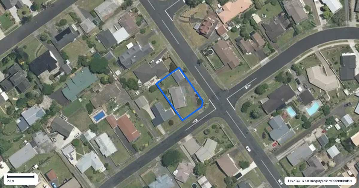 Property context map for 25 Williams Avenue, Morrinsville