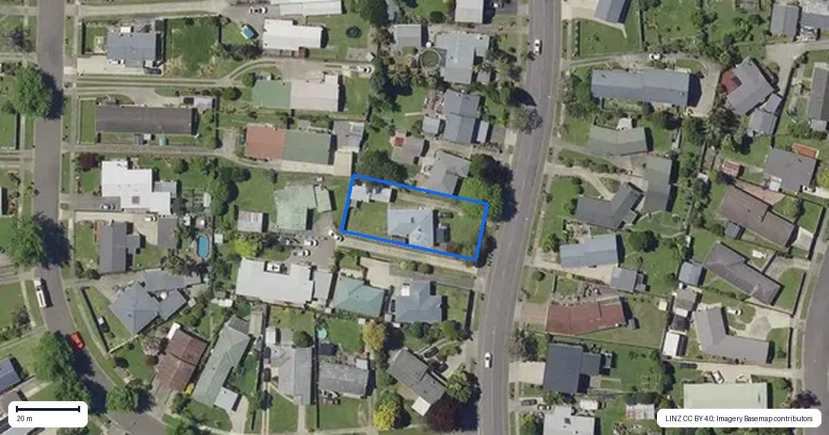 Property context map for 242 King Street, Whakatane