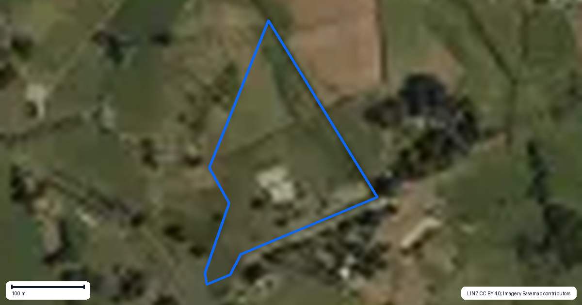 Property context map for 21 Berkers Road, Ngahinapouri, Ohaupo