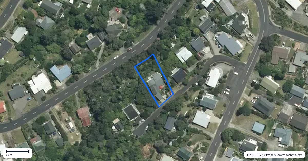 Property context map for 9 Hillside Lane, Tairua