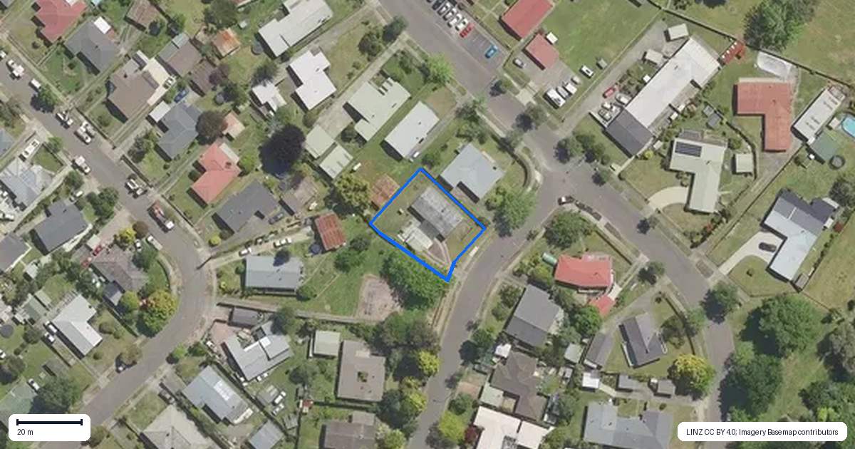 Property context map for 50 Porritt Drive, Kawerau