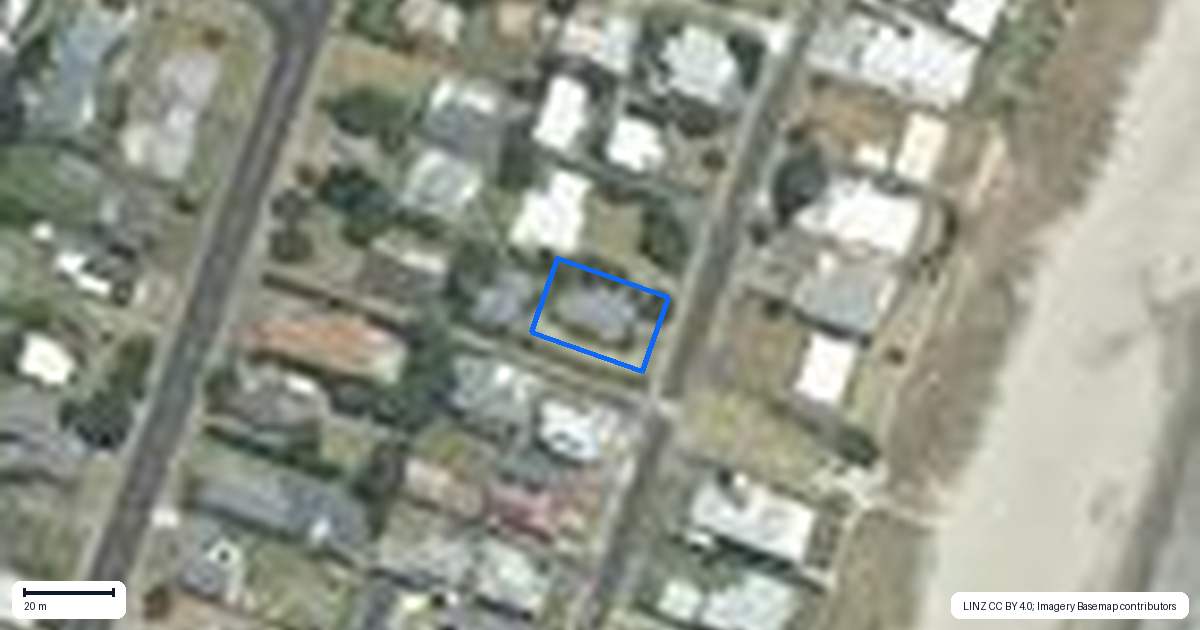 Property context map for 121A Tangaroa Road, Whangamata