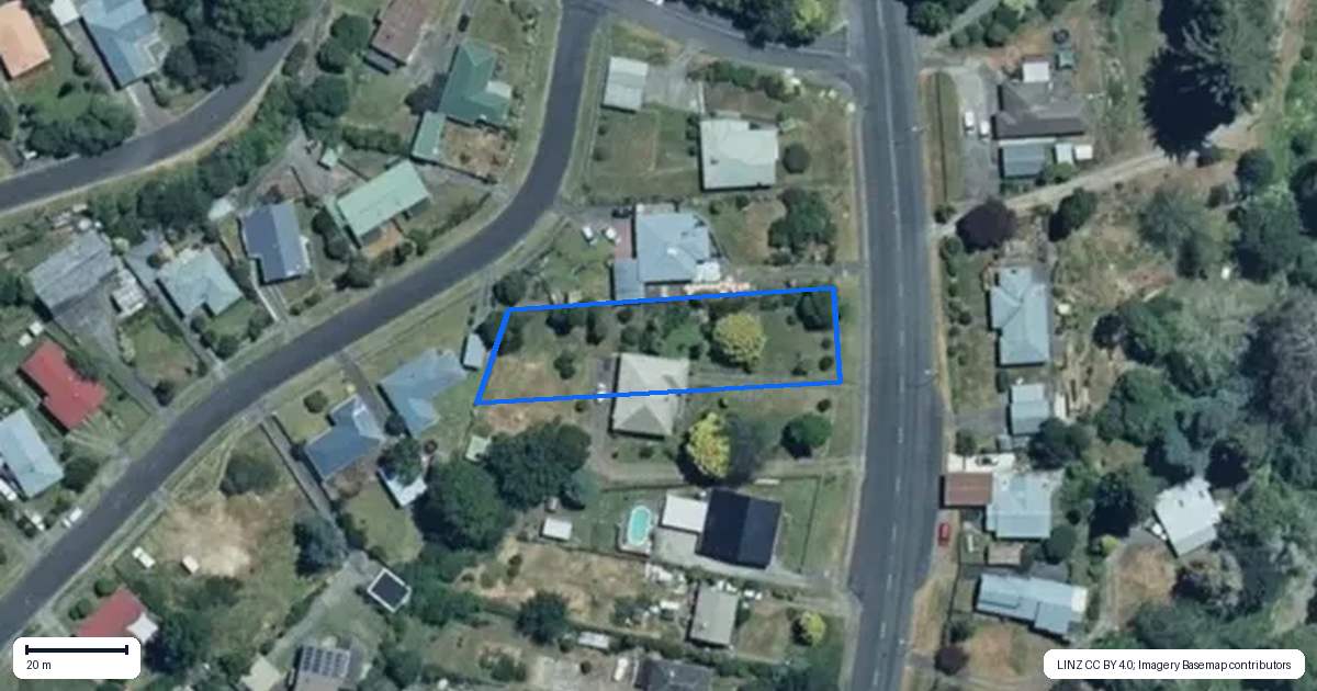 Property context map for 116 Golf Road, Taumarunui