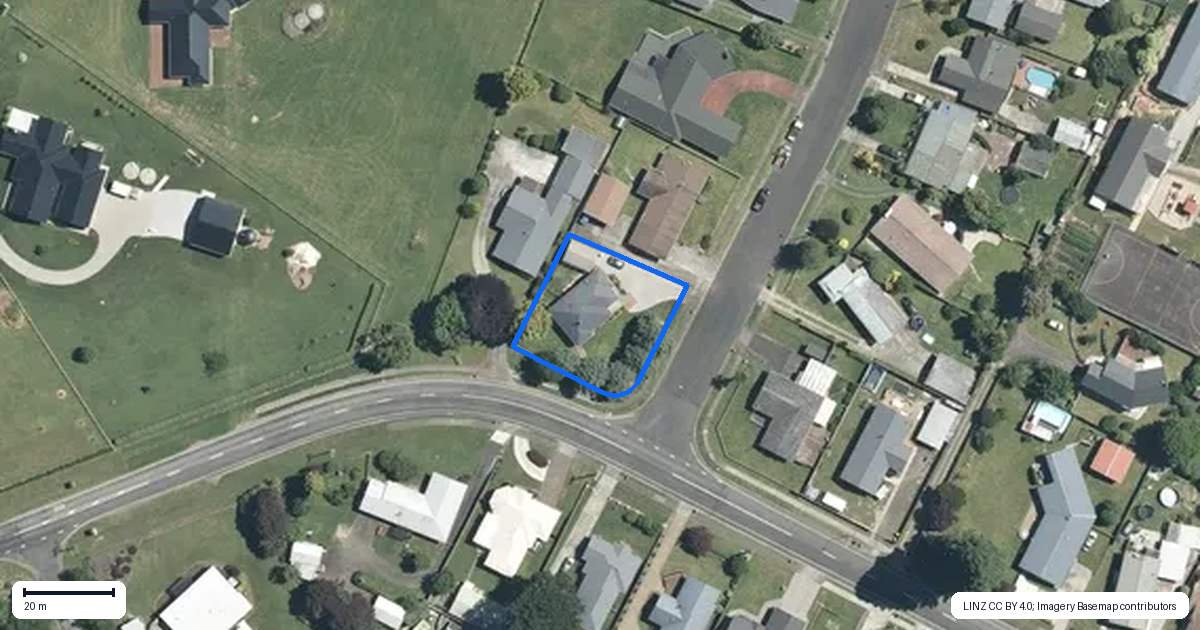 Property context map for 73 Station Road, Matamata