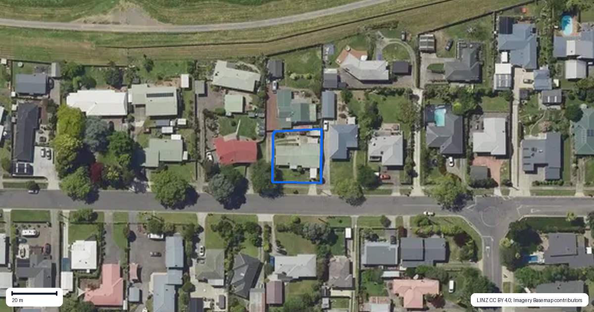 Property context map for 24 Henderson Street, Whakatane