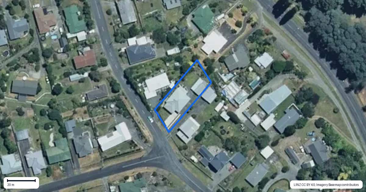 Property context map for 21 Tarrangower Avenue, Taumarunui