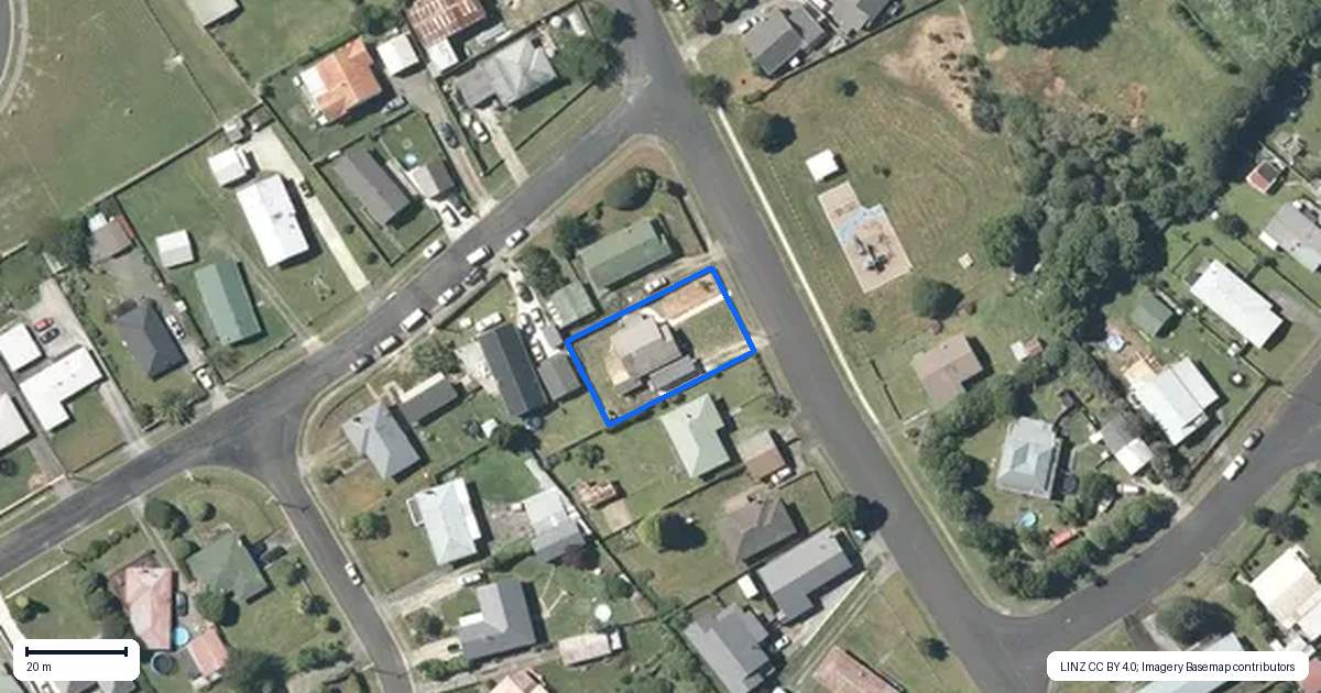 Property context map for 7 Barnett Street, Putaruru