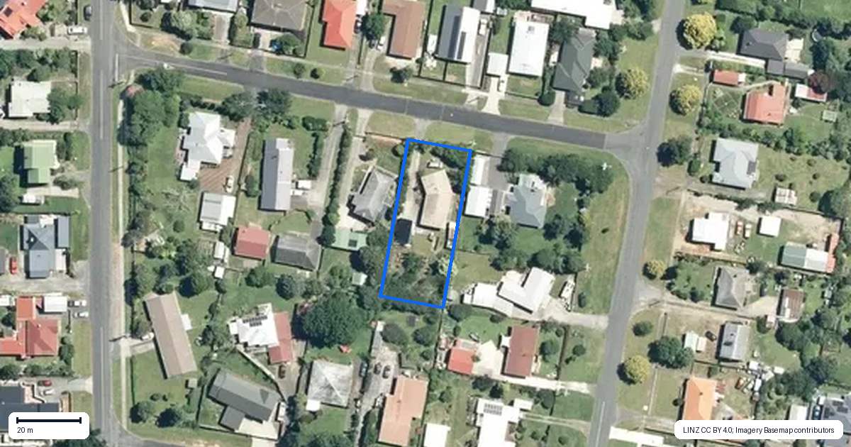 Property context map for 8 Kimberley Road, Waihi