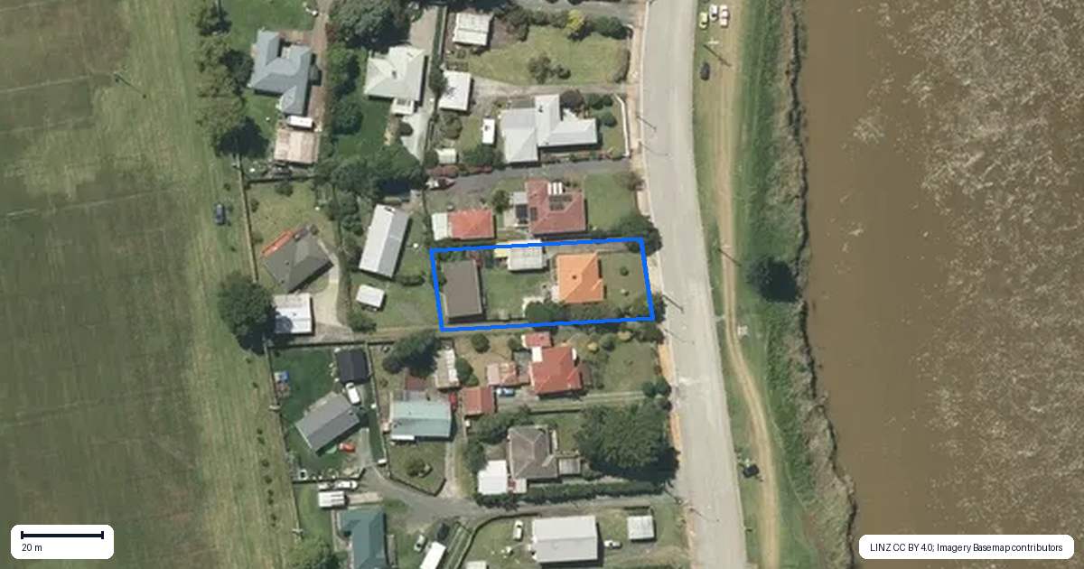 Property context map for 46 Riverview Road, Huntly
