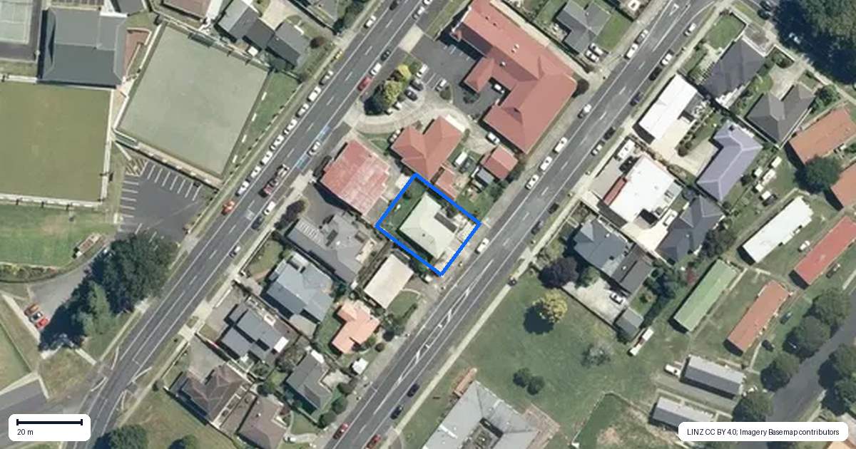 Property context map for 312 Roche Street, Te Awamutu