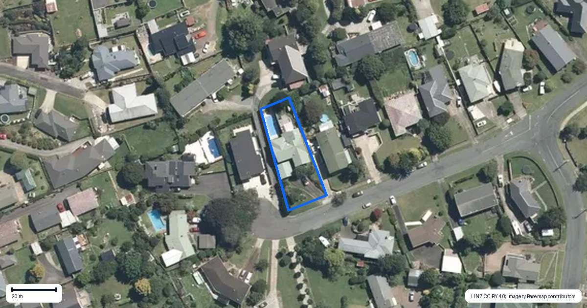 Property context map for 414 Elizabeth Avenue, Te Awamutu