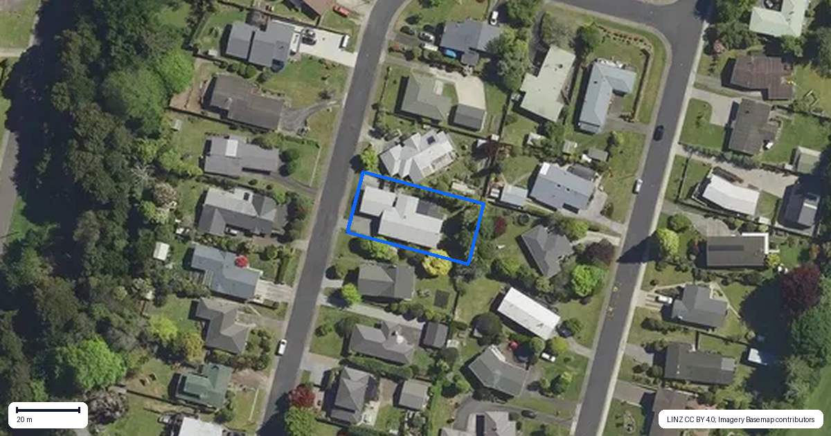 Property context map for 12 Simmonds Crescent, Springfield, Rotorua
