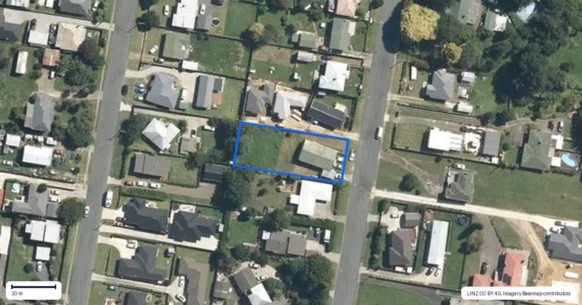 Property context map for 72 Rolleston Street, Kihikihi, Te Awamutu