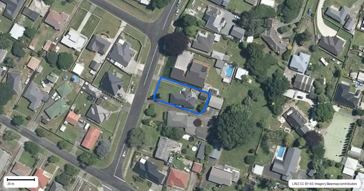 Property context map for 16 Hampton Terrace, Matamata