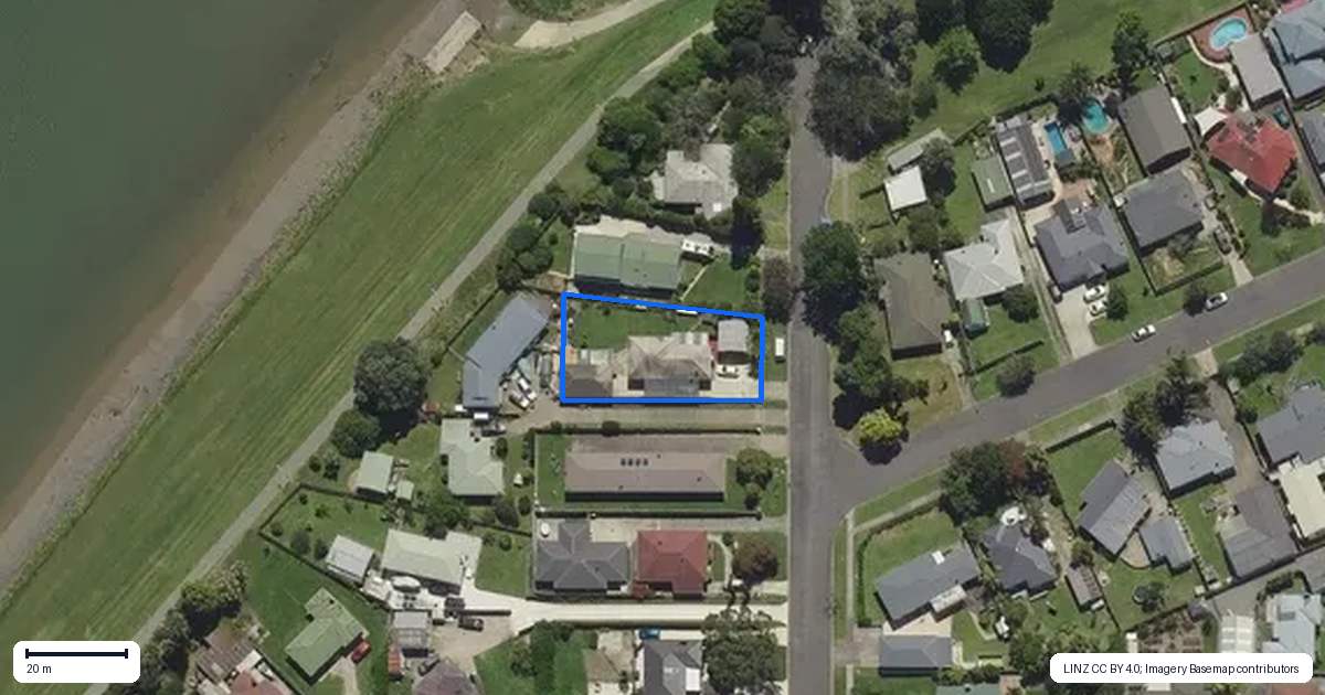 Property context map for 14 Eivers Road, Whakatane