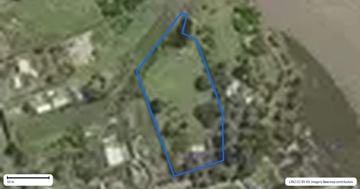 Property context map for 19 Park Lane, Te Puna