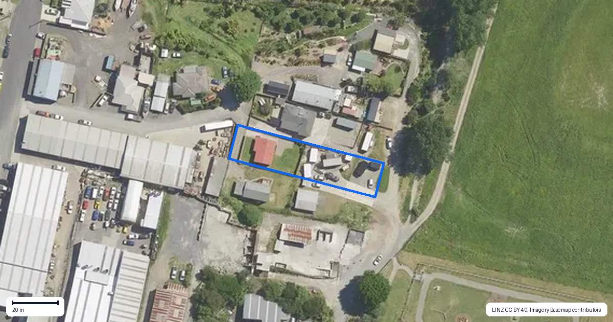 Property context map for 13B King Street, Te Puke