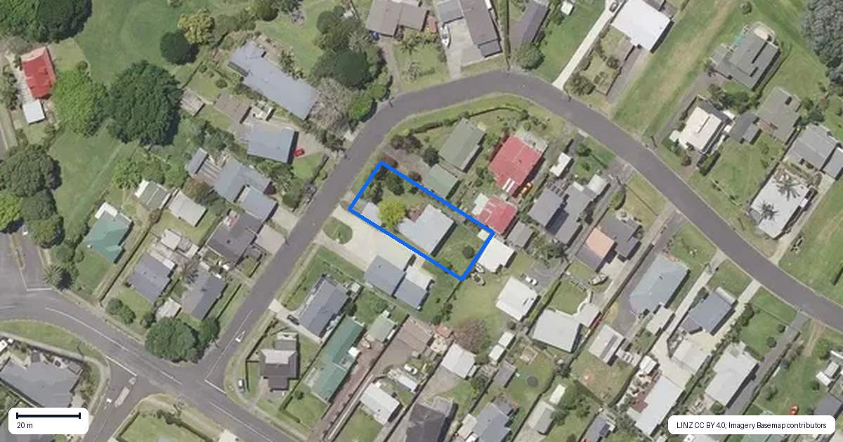 Property context map for 41 Roretana Drive, Athenree, Waihi Beach