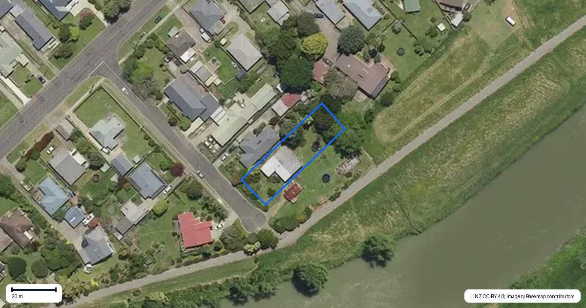 Property context map for 6 Tanekaha Street, Edgecumbe