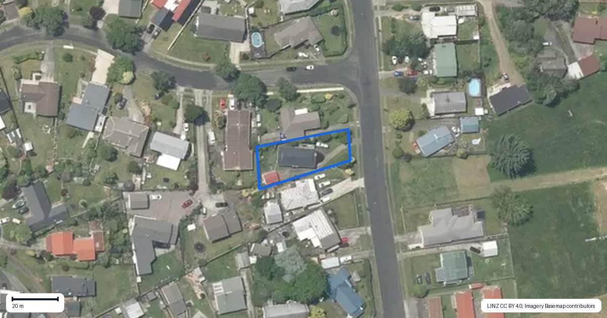 Property context map for 38 Kauri Street, Tokoroa